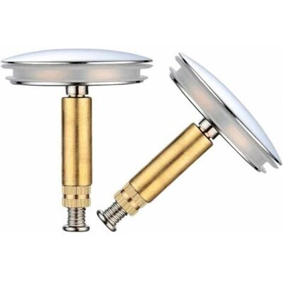 Gotrays - Adjustable Bathtub Stopper Sink Drain Plug Universal Bathtub Stopper Premium Quality Durable Brass Sink Stopper with Chrome Plated Bathtub Gotrays - Adjustable Bathtub Stopper Sink Drain Plug Universal Bathtub Stopper Premium Quality Durable Brass Sink Stopper with Chrome Plated Bathtub