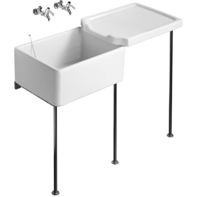 Armitage Shanks Belfast Heavy Duty Kitchen Sink 600mm L x 455mm W - White Armitage Shanks Belfast Heavy Duty Kitchen Sink 600mm L x 455mm W - White