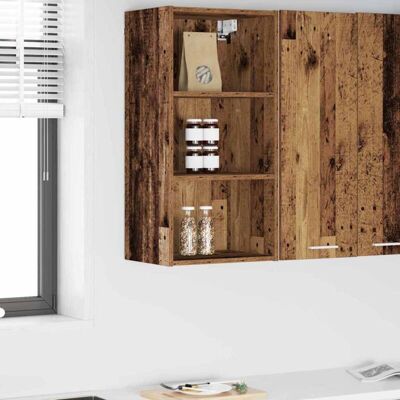 Hanging Cabinet Old Wood 40 x 29.5 x 80 cm Engineered Wood vidaXL Hanging Cabinet Old Wood 40 x 29.5 x 80 cm Engineered Wood vidaXL