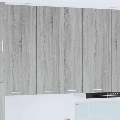 Hanging Cabinet Grey Sonoma 60 x 31 x 100 cm Engineered Wood vidaXL Hanging Cabinet Grey Sonoma 60 x 31 x 100 cm Engineered Wood vidaXL