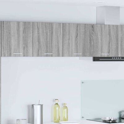 Hanging Cabinet Grey Sonoma 80 x 31 x 40 cm Engineered Wood vidaXL Hanging Cabinet Grey Sonoma 80 x 31 x 40 cm Engineered Wood vidaXL