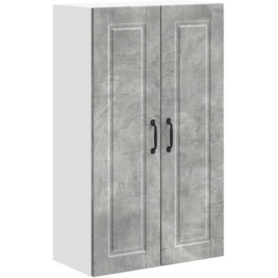 Kitchen Cabinet Concrete Grey 60 x 31 x 100 cm Engineered Wood vidaXL Kitchen Cabinet Concrete Grey 60 x 31 x 100 cm Engineered Wood vidaXL