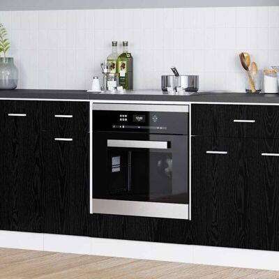 Vidaxl - Oven Cabinet Black oak 60 x 46 x 81.5 cm Engineered wood Vidaxl - Oven Cabinet Black oak 60 x 46 x 81.5 cm Engineered wood