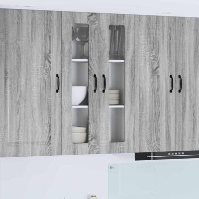 Kitchen Cabinet Kalmar Grey Sonoma 60 x 31 x 100 cm vidaXL Kitchen Cabinet Kalmar Grey Sonoma 60 x 31 x 100 cm vidaXL