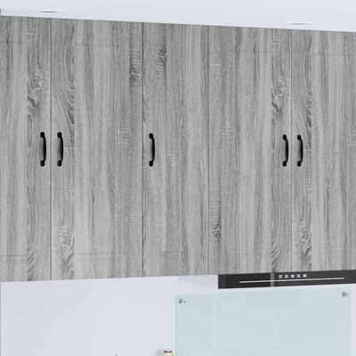 Kitchen Cabinet Kalmar Grey Sonoma 30 x 31 x 100 cm vidaXL Kitchen Cabinet Kalmar Grey Sonoma 30 x 31 x 100 cm vidaXL