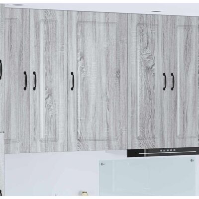 Kitchen Cabinet Kalmar Grey Sonoma 50 x 31 x 100 cm vidaXL Kitchen Cabinet Kalmar Grey Sonoma 50 x 31 x 100 cm vidaXL