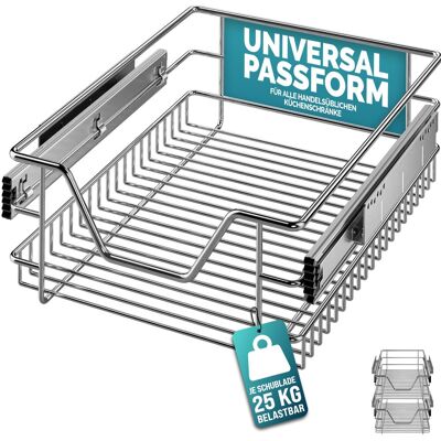 Casaria Drawer Organizer - 40cm, Metal Mesh, Easy Mount - Kitchen, Bathroom or Wardrobe Casaria Drawer Organizer - 40cm, Metal Mesh, Easy Mount - Kitchen, Bathroom or Wardrobe
