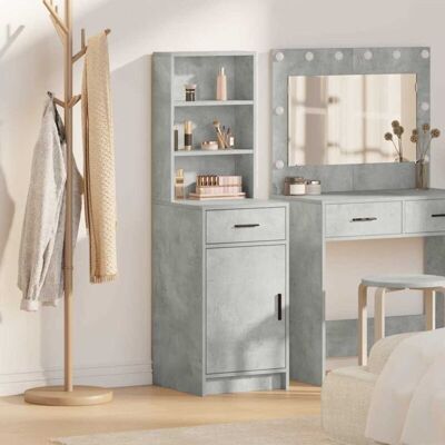 vidaXL Grey Concrete MDF Sideboard - Sideboard vidaXL Grey Concrete MDF Sideboard - Sideboard