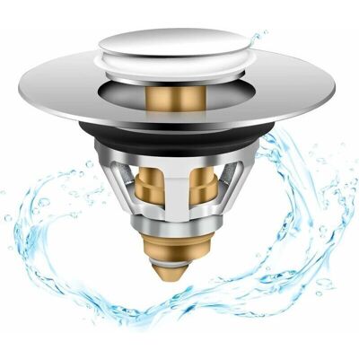 TEHTUY Universal Bathroom Sink Drain Filter, Anti-Blocking, for Kitchen Sinks and Bathroom Sinks, Drain Hole, Fits 34mm-37mm Inner Diameter TEHTUY Universal Bathroom Sink Drain Filter, Anti-Blocking, for Kitchen Sinks and Bathroom Sinks, Drain Hole, Fits 34mm-37mm Inner Diameter