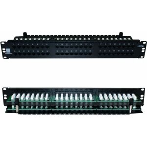 Loops - quality at 48 Port Way CAT5e Ethernet Patch Panel 2U 19' Rack Mount RJ45 Networ