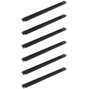 TLILY 6Pcs 1U 19 Inch Rack Mount Blanking Plate in White Brush Network Panel Server Cabinet Cable Management TLILY 6Pcs 1U 19 Inch Rack Mount Blanking Plate in White Brush Network Panel Server Cabinet Cable Management