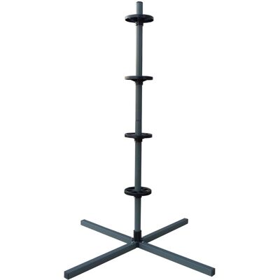 Relaxdays Tyre Rack For 4 Tyres On Rims, Max Load 120 Kg, Hxwxd: 131.5x66x66 Cm, Steel, Grey Relaxdays Tyre Rack For 4 Tyres On Rims, Max Load 120 Kg, Hxwxd: 131.5x66x66 Cm, Steel, Grey