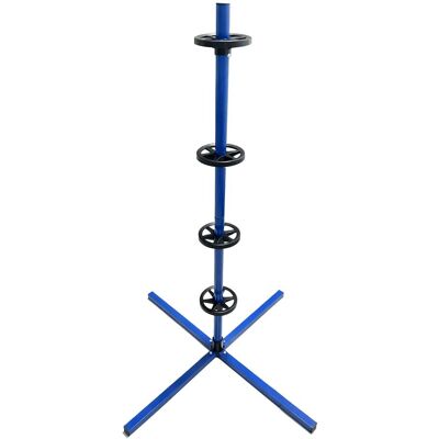 Relaxdays Tyre Rack For 4 Tyres With Rims, Load Up To 120 Kg, Hxwxd: 131.5x66x66 Cm, Steel, Blue Relaxdays Tyre Rack For 4 Tyres With Rims, Load Up To 120 Kg, Hxwxd: 131.5x66x66 Cm, Steel, Blue