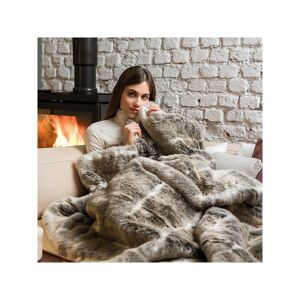 Dreamland - Hygge Days Luxury Faux Fur Warming Throw Alaskan Husky