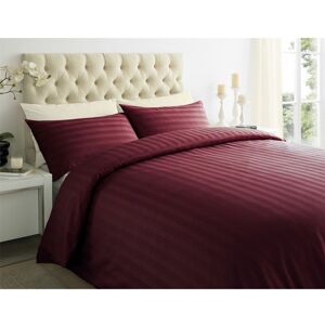 ASAB 250 Thread Sateen StripeSuper King Size Duvet Cover Set Maroon