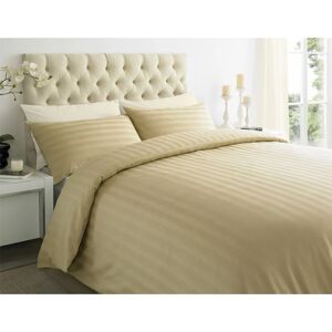 Asab - 250 Thread Sateen Stripe Single Size Duvet Cover Set Beige