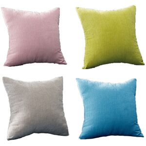 PESCE 4pcs Peasant cushion cover, sofa pillow cover, without pillow core. style4 4545cm