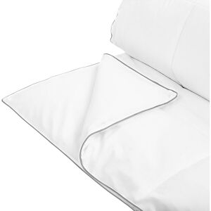 BELIANI All-season Double Size Duvet 200 x 220 cm Japara Cotton White Teleno - White