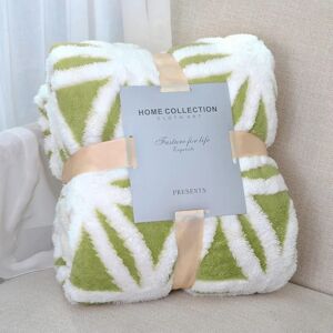 Alwaysh - King Size Fleece Blanket Versatile Fluffy Soft Extra Large Throw Bed Sofa Blanket (Fruit Green, 130160)