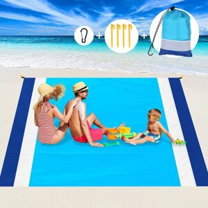 Denuotop - Anti Sand Beach Blanket, Extra Large Beach Mat 210 x 200 cm, Beach Blanket Waterproof Picnic Mat for Beach, Picnic, Vacation - Soft