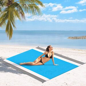 Denuotop - Anti Sand Beach Blanket, Extra Large Beach Mat 210 x 200 cm, Beach Blanket Waterproof Picnic Mat for Beach, Picnic, Vacation - Soft