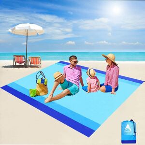 Denuotop - Anti Sand Beach Blanket, Extra Large Beach Mat 210 x 200 cm, Beach Blanket Waterproof Picnic Mat for Beach, Picnic, Vacation - Soft