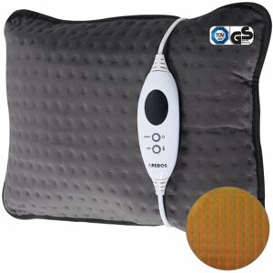 AREBOS Heating Pad Electric Heating Pad with Filling Heating Blanket Back Shoulder Neck 100 W 44 x 33 x 14 cm Anthracite - Anthracite