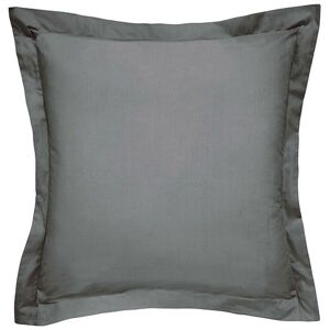 Bedeck Of Belfast - 300 Thread Count Square Pillowcase Charcoal