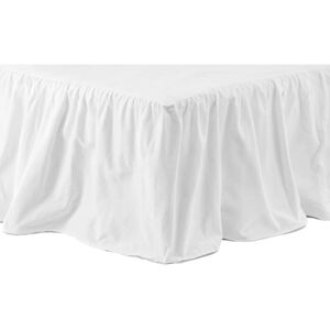 Bedskirt Pixy 200x120 cm Cotton White Venture Home White