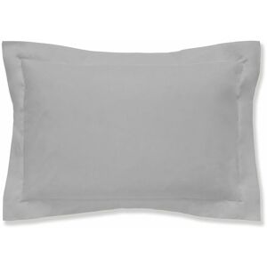 Plain Dye 100% Egyptian Cotton Oxford Pillow Case, Silver - Bianca