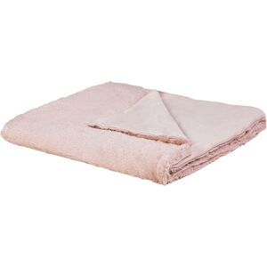 BELIANI Blanket Bedspread Throw Fluffy Plush Decorative 180 x 200 cm Pink Gelik - Pink