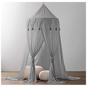 Langray - Canopy bed baby canopy kids baby bed chiffon decorative mosquito net for baby dressing room indoor outdoor play reading room (gray)