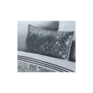 Rapport Home - charleston Glitter Sequins Duvet Cover Set Bedding Range Grey 1 x Filled Boudoir Cushion - Grey