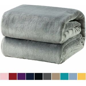 Hoopzi - Comfortable blanket Fluffy blanket, extra soft and warm blanket in the living room, 150x200cm flannel fleece blanket, wrinkle-resistant /