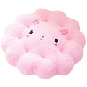 PESCE Decorative Super Soft Comfortable Seat Cushions Cartoon Floor Pillows for Kids Round-Pink