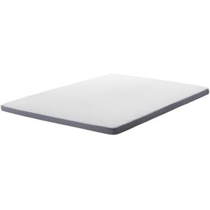 Beliani - Mattress Bed Topper Memory Foam eu Double Size 140 x 200 cm 6 cm Thick Comfy - Grey