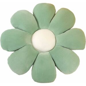 PESCE Flower-Shaped Throw Pillow Cushion Floor Cushion Cushion Office Sedentary Tatami Car Butt Cushion-80 cm Green