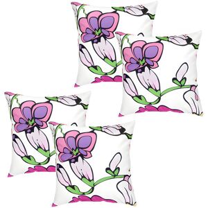 Gardenista - Printed Scatter Cushions for Garden Decoration, 45x45cm Water Resistant Pillows for Outdoor with Hollowfibre Filling, Square Printed