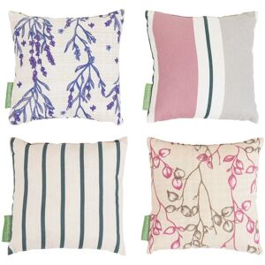 Gardenista - Small Scatter Cushions, Water Resistant Throw Printed Pillows 20x20cm, Soft Cotton Square Pillows for Garden Play - Provence Collection