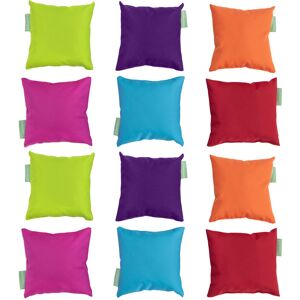 GARDENISTA Mini Scatter Cushions for Garden, Mixed Pillows, 18x18 cm Water Resistant Pillow Set for Living Room, Small Square Polyester Pillows for Playing