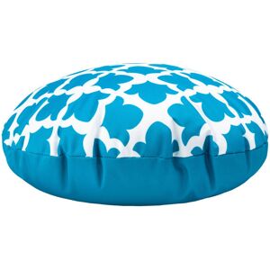 GARDENISTA Round Scatter Cushions for Garden Decoration, 38cm Water Resistant Indoor Outdoor Patio Furniture Pillow, Hollowfibre Filled Printed Cushions - Teal