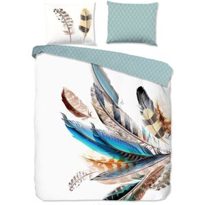 BERKFIELD HOME Good Morning Duvet Cover FEATHER 155x220 cm Multicolour