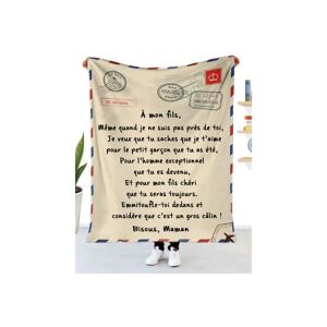 Groofoo - Blanket for My Daughter Letter Printed Fleece Blanket Dad Mom Christmas Birthday Gift for Daughter Plush Blanket (Yarn 70 x 100 cm)