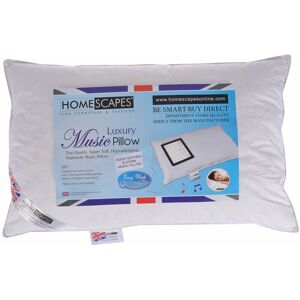 Homescapes - Duck Feather and Down Music Pillow With Speakers - White