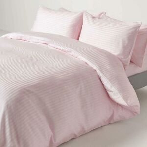 HOMESCAPES Dusky Pink Violet Egyptian Cotton Duvet Cover Set 330 Thread Count, Super King - Dusky Pink Violet - Dusky Pink Violet