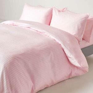 Homescapes - Pink Egyptian Cotton Duvet Cover Set 330 Thread Count, Super King - Pink - Pink