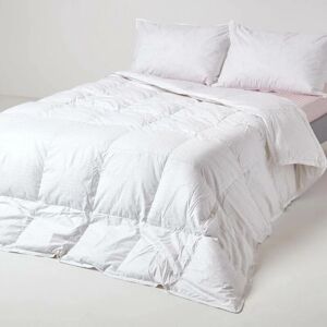 Homescapes - Premium White Goose Down 10.5 Tog Double Size Autumn Duvet - White