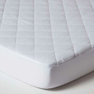 Homescapes - Cot Bed Quilted Waterproof Mattress Protector 70 x 140 cm, Pack of 2 - White