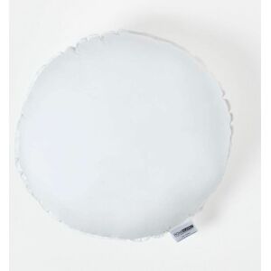 Homescapes - Super Microfibre Round Circular Shaped Cushion Pad 45 cm (18) - White