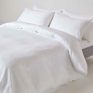 Homescapes - White Egyptian Cotton Duvet Cover Set 330 Thread Count, Super King - White - White